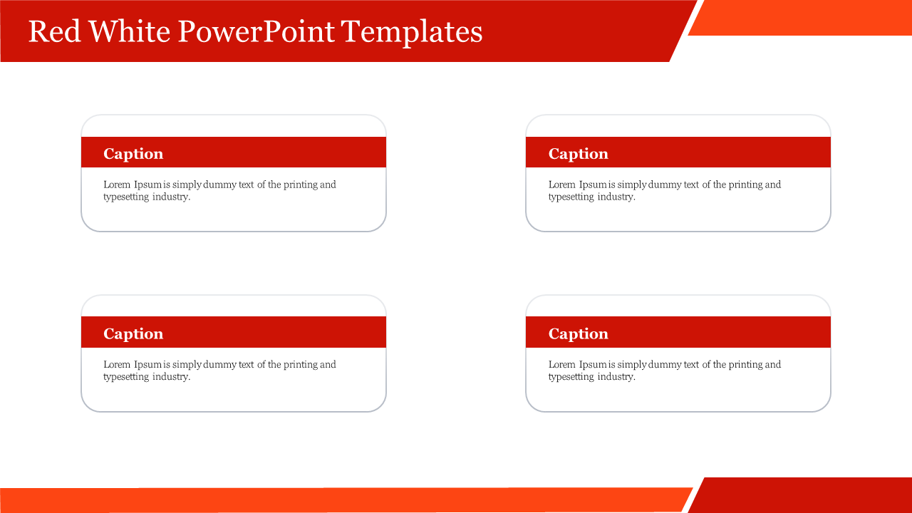 Red White PowerPoint Templates Free